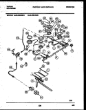 BURNER PARTS Diagram and Parts List for  Tappan Range