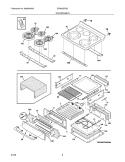 TOP/DRAWER Diagram and Parts List for  Electrolux Range