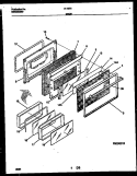 DOOR PARTS Diagram and Parts List for  Tappan Range