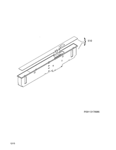 Part Location Diagram of 117512430 Frigidaire CONTROL PANEL
