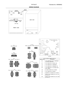 Wiring Diagram Diagram and Parts List for  Frigidaire Refrigerator