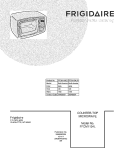 COVER Diagram and Parts List for FFCM1134LW  Frigidaire Microwave