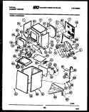 CABINET PARTS AND HEATER Diagram and Parts List for  Tappan Washer
