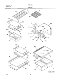 Part Location Diagram of 240350653 Frigidaire GLASS-SHELF