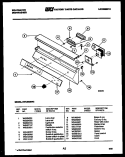 CONSOLE AND CONTROL PARTS Diagram and Parts List for  Kelvinator Dishwasher