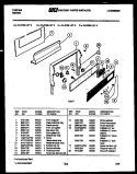 BACKGUARD Diagram and Parts List for  Tappan Range