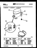 COMPRESSOR PARTS Diagram and Parts List for  Gibson Dehumidifier