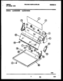CONSOLE AND CONTROL PARTS Diagram and Parts List for GDG546RBS0  Gibson Dryer