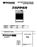 COVER Diagram and Parts List for  Tappan Range