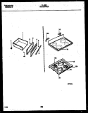 COOKTOP AND DRAWER PARTS Diagram and Parts List for  Tappan Range