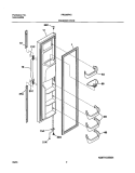 FREEZER DOOR Diagram and Parts List for FRS26R4CB1  Frigidaire Refrigerator