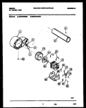 BLOWER AND DRIVE PARTS Diagram and Parts List for GDG546RBS0  Gibson Dryer