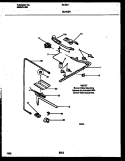 BURNER PARTS Diagram and Parts List for  Tappan Range