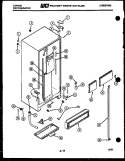 CABINET PARTS Diagram and Parts List for  Tappan Refrigerator