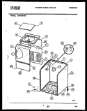 CABINET PARTS Diagram and Parts List for  Kelvinator Washer