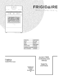 COVER Diagram and Parts List for LGGF3044LFE  Frigidaire Range