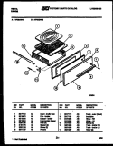 BROILER DRAWER PARTS Diagram and Parts List for  Tappan Range