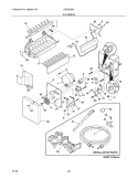 ICE MAKER Diagram and Parts List for  Electrolux Refrigerator