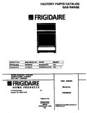 COVER Diagram and Parts List for  Frigidaire Range