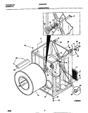 CABINET / DRUM Diagram and Parts List for GDG336RBW2  Gibson Dryer