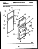 DOOR PARTS Diagram and Parts List for  Gibson Refrigerator