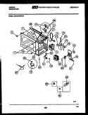 BODY, MOTOR AND ELECTRICAL PARTS Diagram and Parts List for  Gibson Microwave