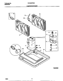 COMPRESSOR PARTS Diagram and Parts List for  Frigidaire Air Conditioner