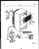 SYSTEM AND AUTOMATIC DEFROST PARTS Diagram and Parts List for  Tappan Refrigerator