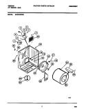 CABINET, DRUM, HEAT DUCT Diagram and Parts List for GDG546RBS1  Gibson Dryer