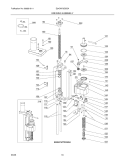 BREWING ASSEMBLY Diagram and Parts List for  Electrolux Coffee Maker