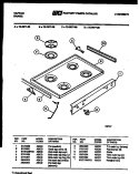 COOKTOP PARTS Diagram and Parts List for  Tappan Range