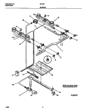 BURNER Diagram and Parts List for  Tappan Range