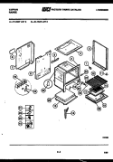 DOOR PARTS Diagram and Parts List for  Tappan Range
