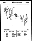 AIR HANDLING PARTS Diagram and Parts List for  Gibson Air Conditioner