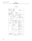 WIRING SCHEMATIC Diagram and Parts List for FRS26R4CB2  Frigidaire Refrigerator