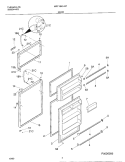 DOOR Diagram and Parts List for MRT18N3JW1  Uni Refrigerator