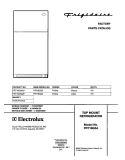 COVER Diagram and Parts List for FRT18G5AQ1  Frigidaire Refrigerator