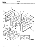 DOOR Diagram and Parts List for  Tappan Range