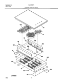 MAINTOP Diagram and Parts List for  Frigidaire Cooktop