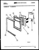 CONTROL PANEL Diagram and Parts List for  Tappan Microwave