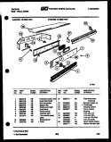 CONTROL PANEL Diagram and Parts List for  Tappan Wall Oven