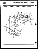 BURNER, MANIFOLD AND GAS CONTROL Diagram and Parts List for  Tappan Range