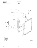 TUB Diagram and Parts List for  Frigidaire Dishwasher