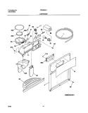 DISPENSER Diagram and Parts List for FRS26R4CB1  Frigidaire Refrigerator