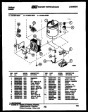 POWER CONTROL Diagram and Parts List for  Tappan Microwave Oven Combo