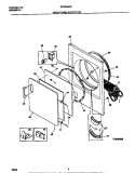 FRONT PANEL / LINT FILTER Diagram and Parts List for GDG336RBW2  Gibson Dryer