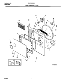 P16D0023 FRNT PNL, DOOR Diagram and Parts List for GSG746RHS0  Gibson Dryer
