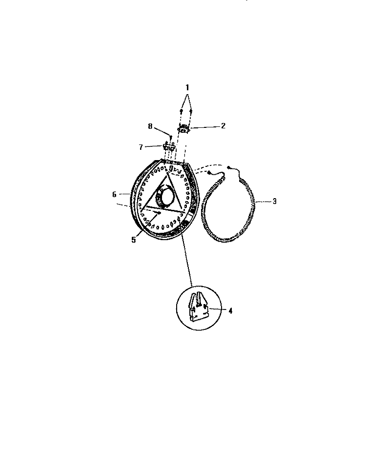 HEATER COIL AND HOUSING Diagram and Parts List for DE661JDD1  Frigidaire Dryer