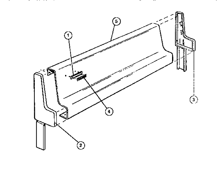 BACKGUARD Diagram and Parts List for G30NL1  Frigidaire Range