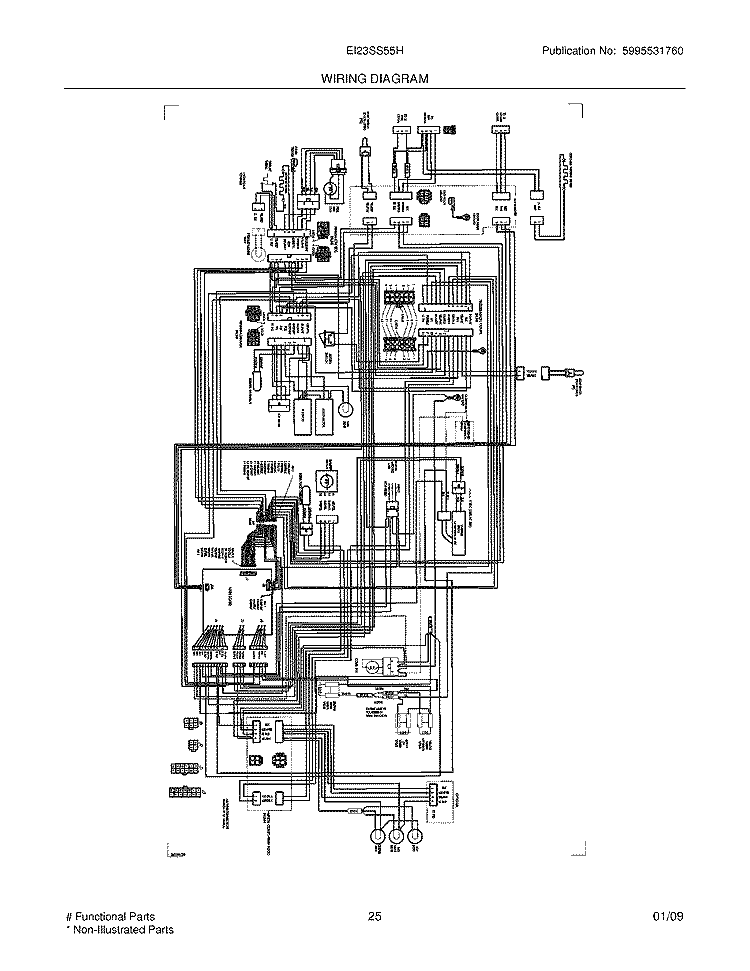 WIRING DIAGRAM Diagram and Parts List for  Electrolux Refrigerator